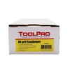 Toolpro 80Grit Long Tab 4316 in x 11516 in Drywall Sanding Sheets 100Pack, 100PK TP04100
